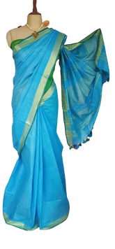 Khadi Linen Saree SILK ZONE